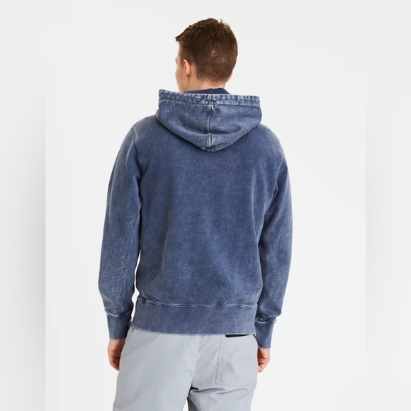 American Eagle Men’s Hoodie Sweatshirt Blue Graphic Logo Pullover Size M - Picture 11 of 11